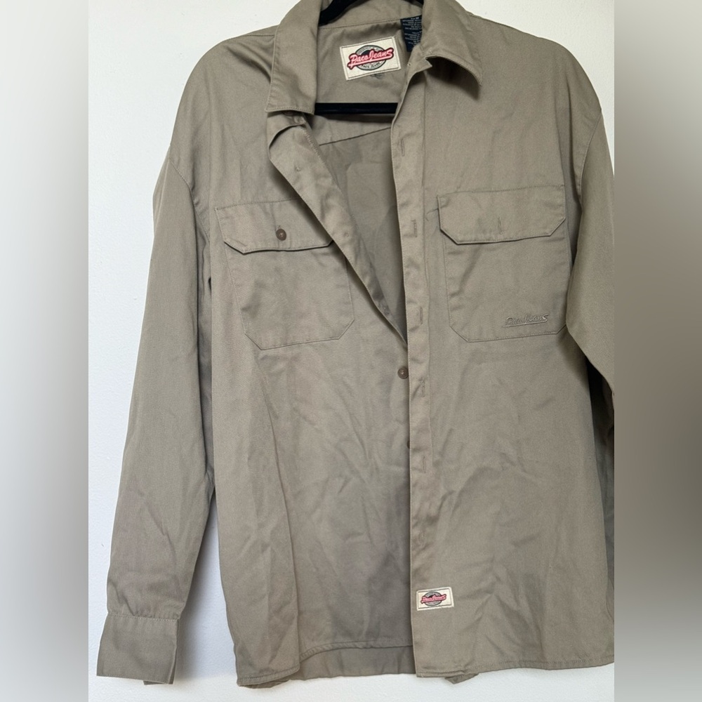 Paco jeans Y2K Khaki shirt / shacket size medium men’s